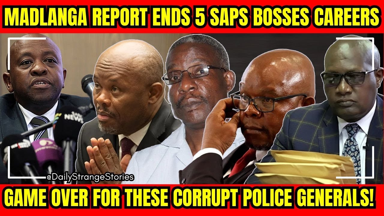 Madlanga Report ENDS Careers of 5 SAPS Generals - It's now GAME OVER!