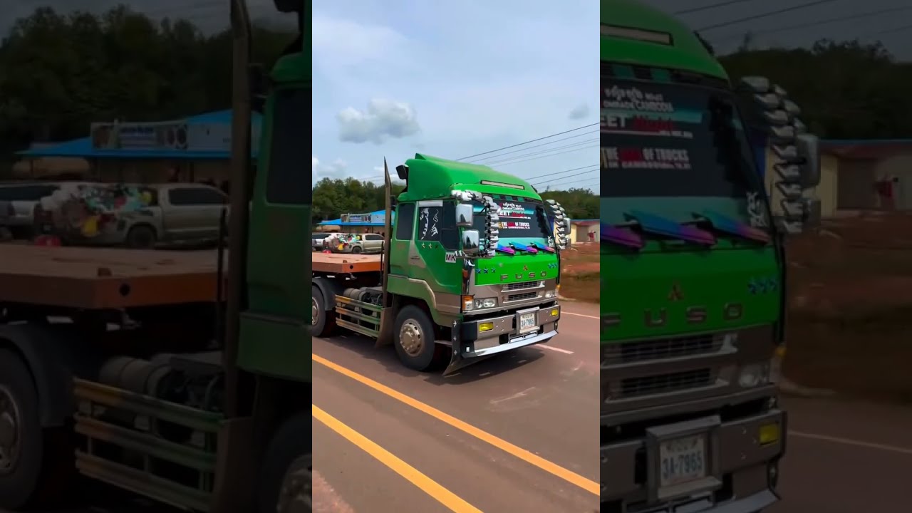 Truck Diver Cambodia ឡានធំដឹកស្អាតស្អាត❤️🇰🇭