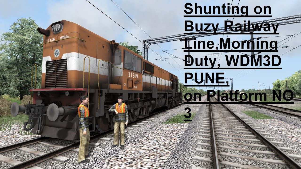 Shunting Chandigarh Exp in very buzy line | WDM3D | Train Simulator 2020 | Morning Duty