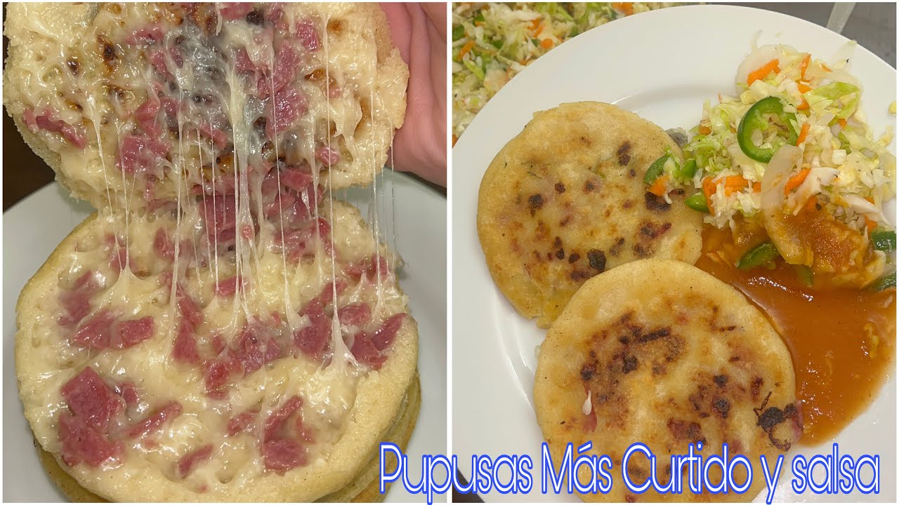 Como Hacer Pupusas Salvadoreñas de Queso y Salami 😱bien Fácil 3 Formas Diferentes 