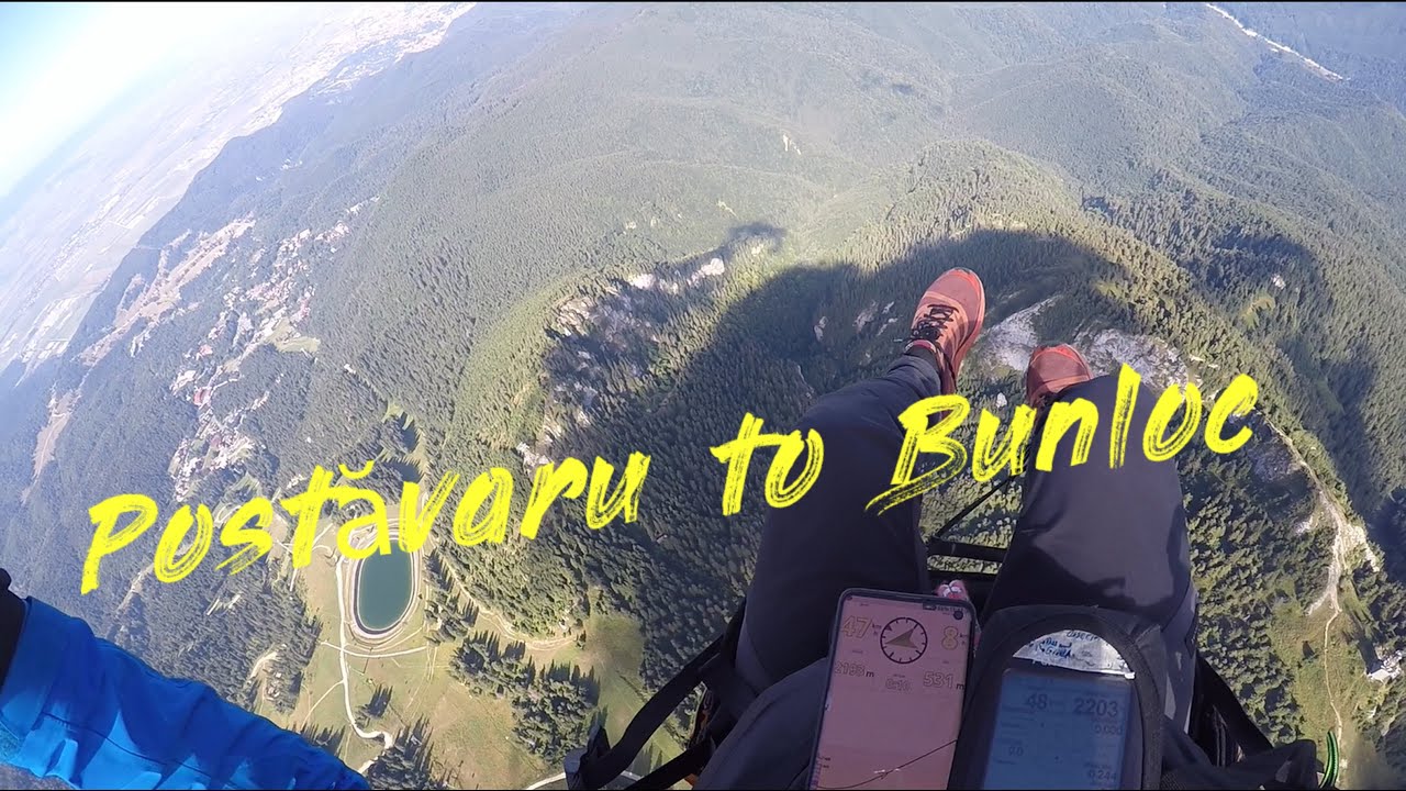 Paraglide Flying from Postavaru to Bunloc