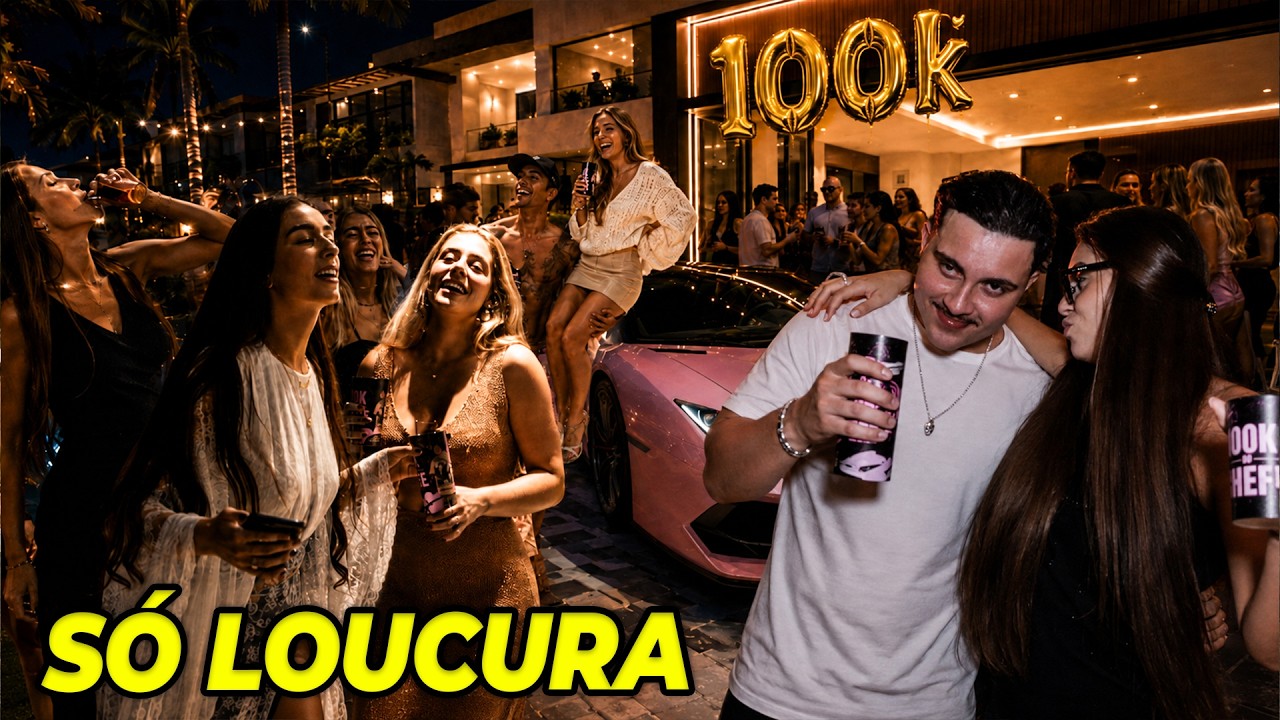 PEGUEI ESSA CASA NA PRAIA PRA FESTA DE 100K!