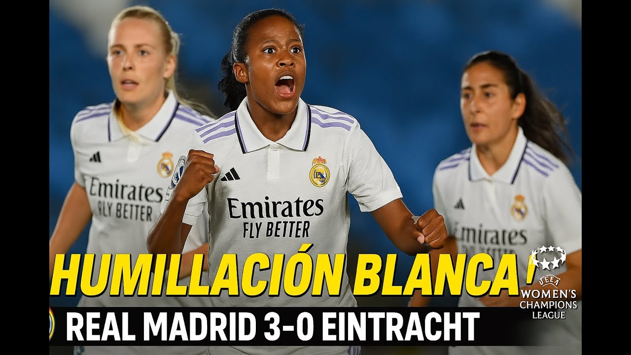 ¡Humillación blanca! Real Madrid Femenino barre al Eintracht y va a Champions 🔥