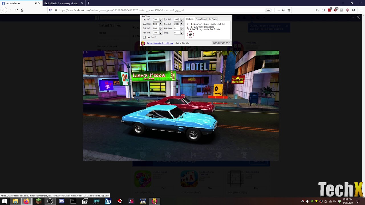 RacingHacks Community VIP Rush Racing 2 Race Bot!