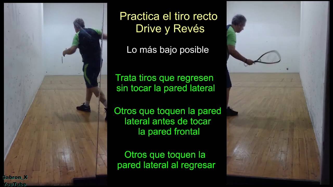 Racquetball en solitario - Sesión 1