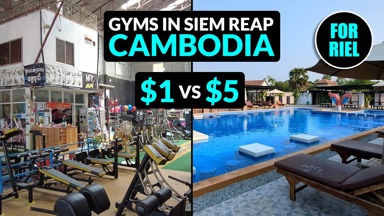 Two gyms in Siem Reap, Cambodia - $1 or $5? It&rsquo;s up to you! #forriel