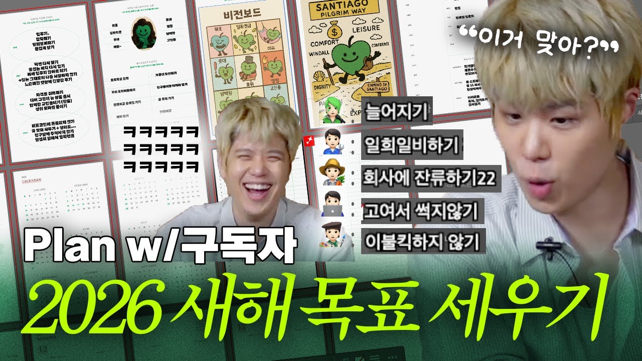 구독자 반응에 타락해버린 자기계발 유튜버의 2026년 새해 목표