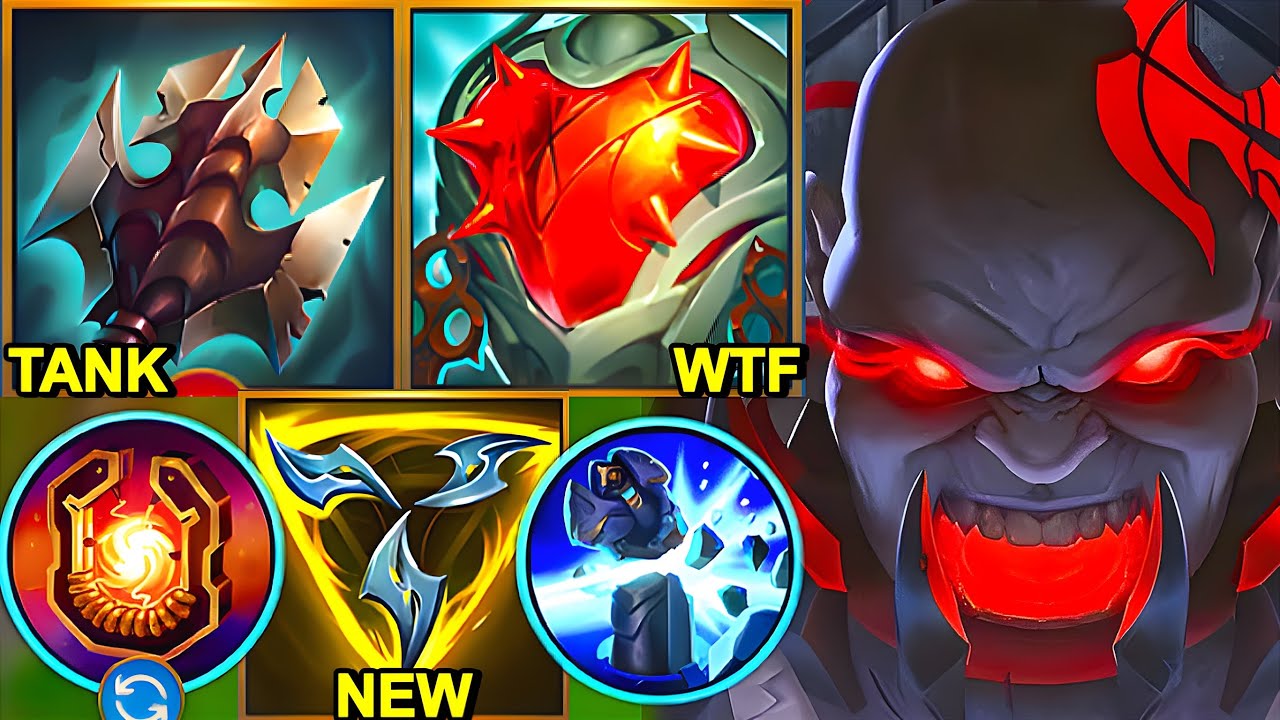 Wild Rift China Sion - INSANE INTING SION Build Runes - 2/11/13 MVP ??? Challenger Rank Gameplay