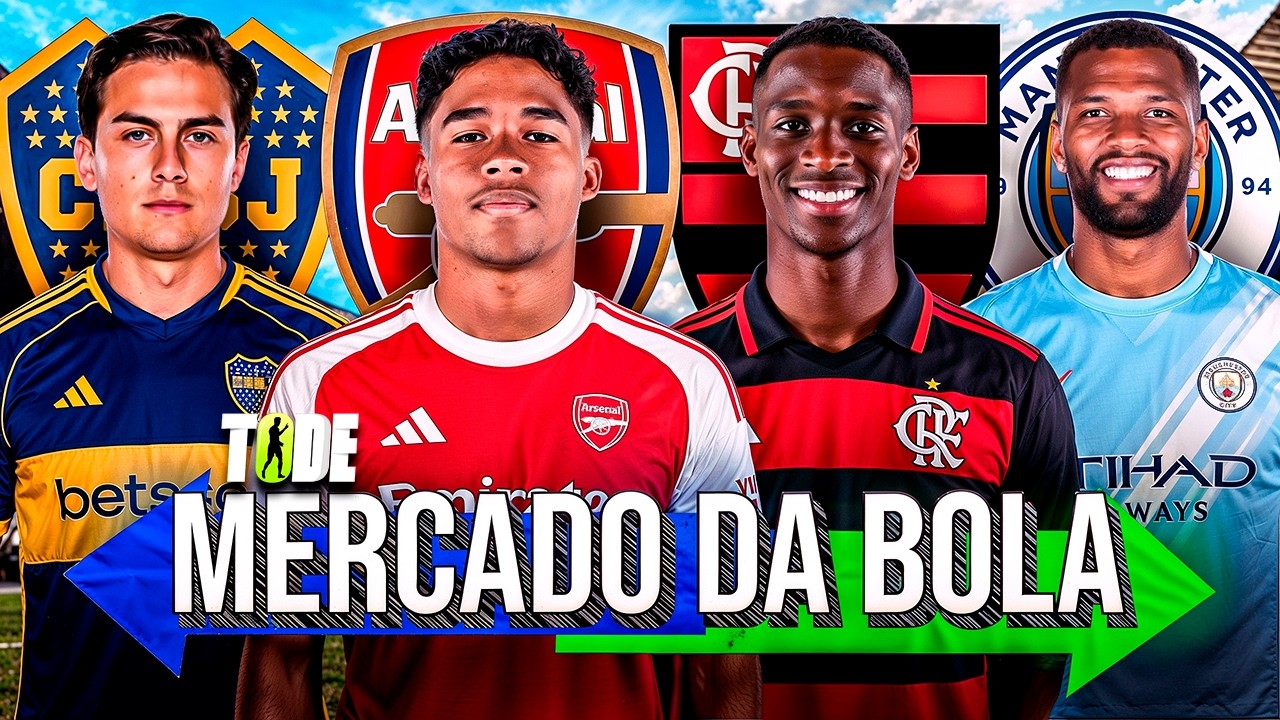 🚨 ARSENAL QUER ENDRICK l DYBALA VAI PRO BOCA JRS l L. HENRIQUE NO FLA l CITY DE OLHO EM IGOR THIAGO