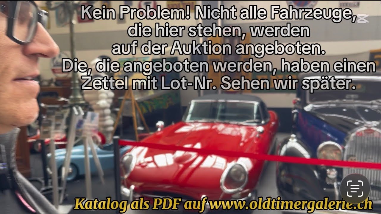 Vorbesichtigung Auktion „Klassische Automobile & Motorräder“ 21. März 2026 in Toffen,Schweiz 1.Teil