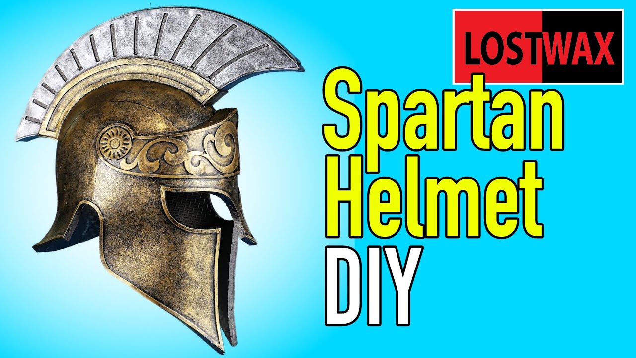 DIY Spartan Helmet. Greek Costume Helmet Made from Foam!