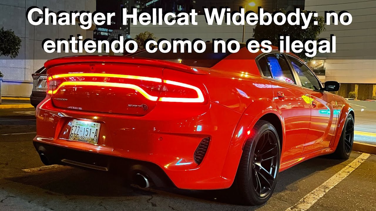 No hay mejor forma de convertir tu dinero en ruido que con un Charger Hellcat Widebody