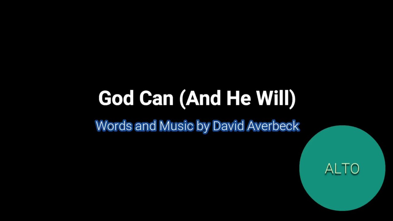 God Can (And He Will) | Alto | Vocal Guide by Sis. Jewess Tobias