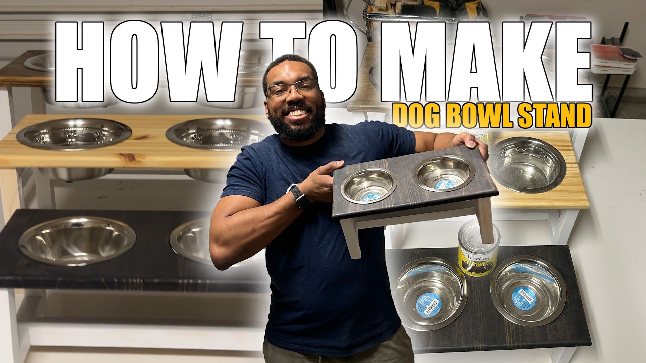 How to Make a DIY Dog Bowl Stand | Elevated Pet Feeder Woodworking Project