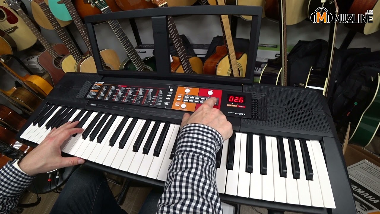 YAMAHA PSR-F51 Обзор/Демонстрация/Распаковка/Overview/Demonstration/Unpacking/Детский/Child
