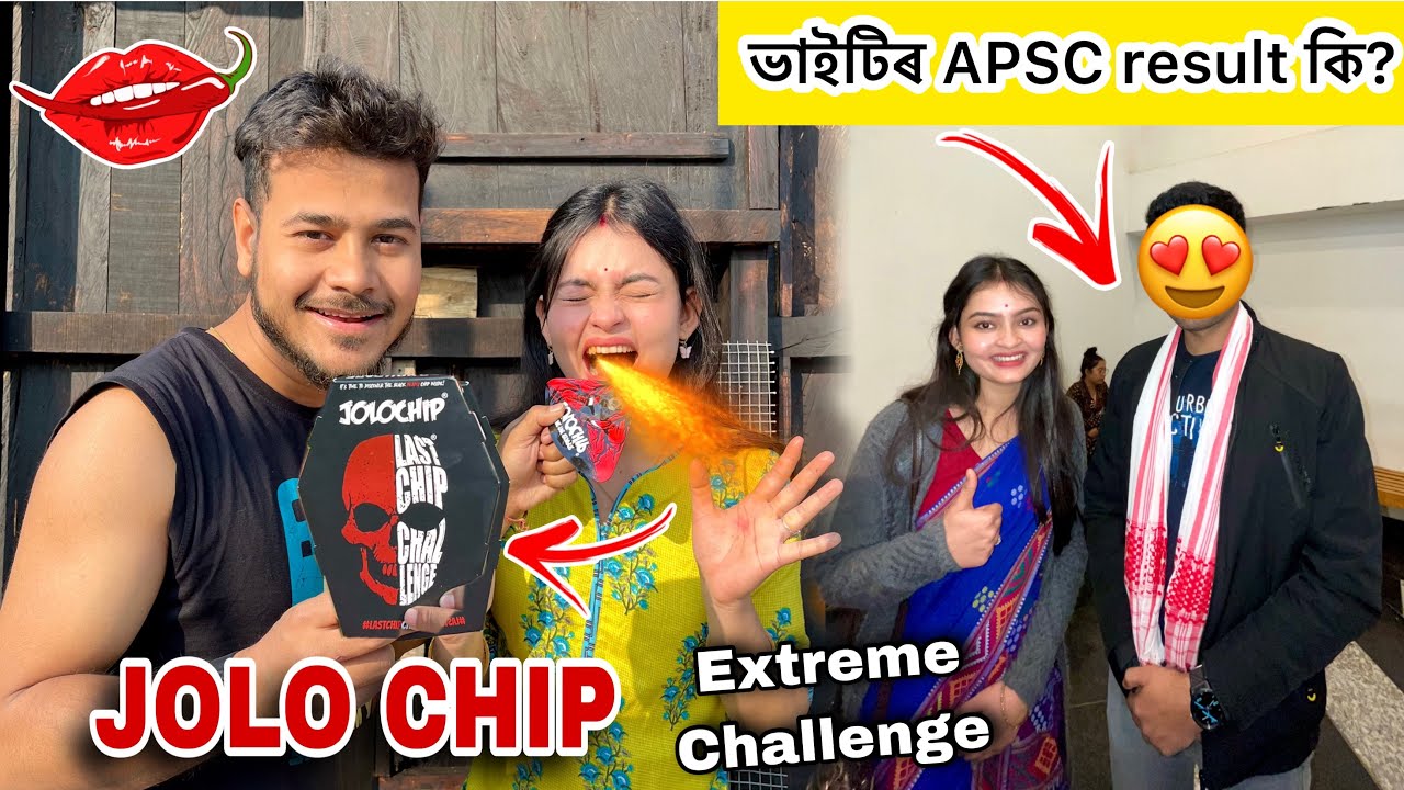 JOLO chips Wifeৰ হাৱা বাহিৰ 🤣 ভাইটিৰ APSC result কি ?😍 #obolonamaskar #jolochip #newassamesevlog