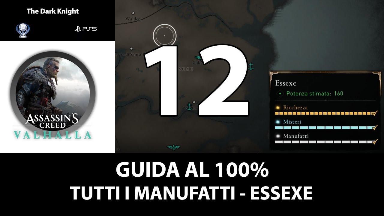 Assassin's Creed Valhalla | PS5 | 100% - Tutti i manufatti - Essexe