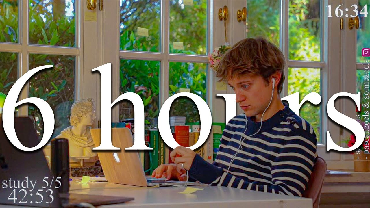 LIVE | 6-HOUR study with me 📚⛈️ rain sounds & pomodoro timer 60 & 10