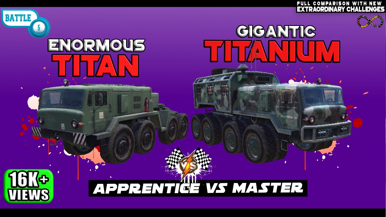 OFF THE ROAD TITAN VS TITANIUM FULL COMPARISON | INFINITE OPEN WORLD DRIVING | ANDROID GAMEPLAY HD
