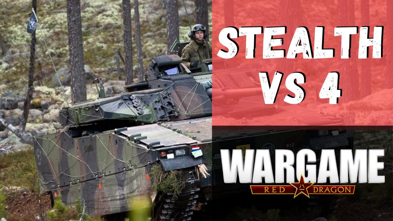 Wargame Red Dragon - Stealth vs 4 [Replay Sweden Armor]