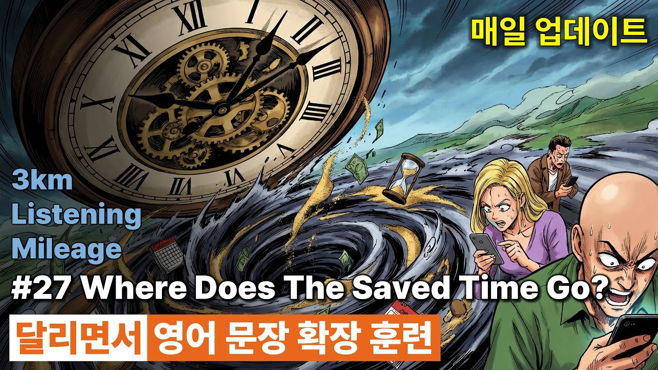 영어 문장 확장 훈련(직청직해) - #27 Where Does The Saved Time Go