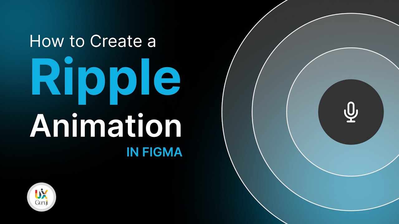 Figma Tutorial | How to create ripple animation effect in figma | UIUX Guruji