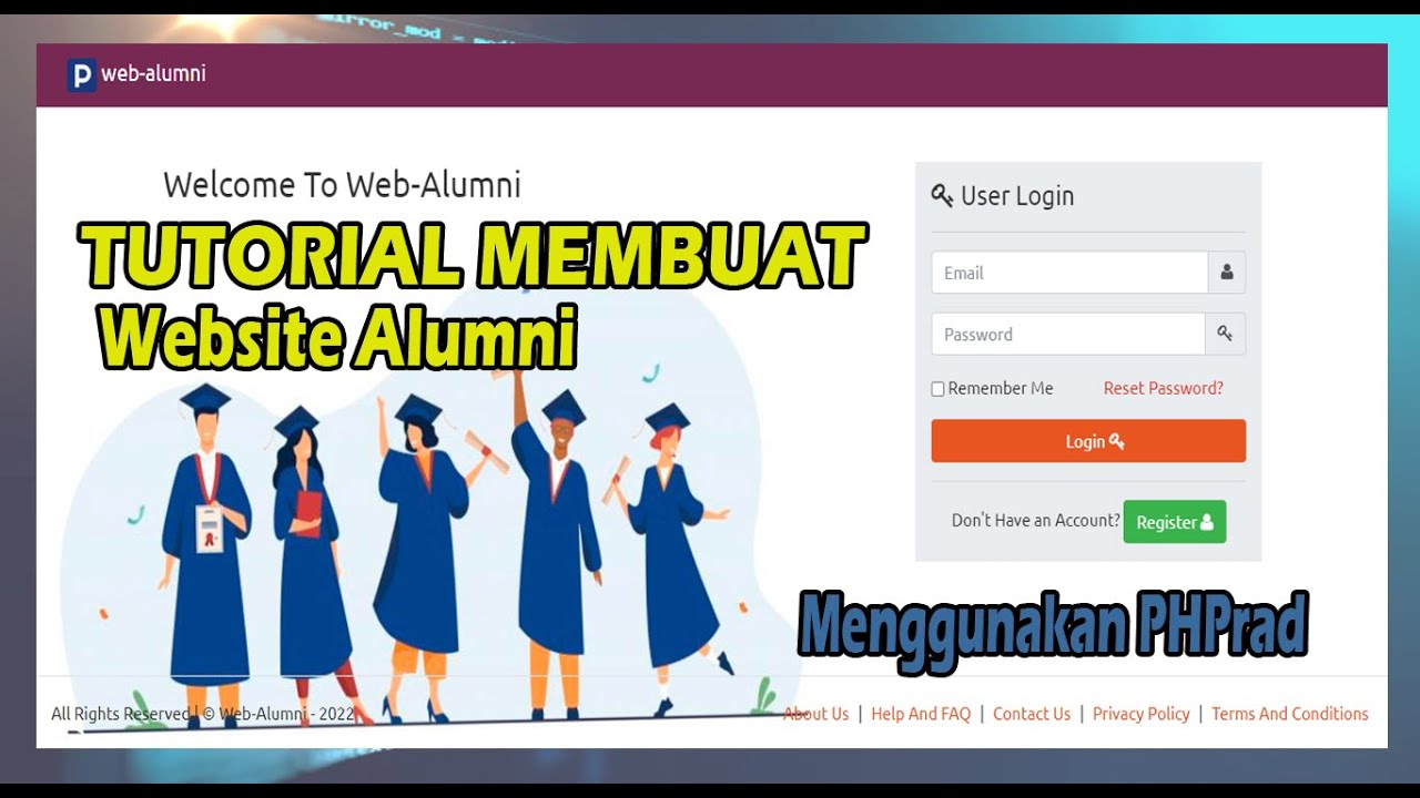 PHPrad Tutorial  - Membuat Sistem Informasi Alumni Berbasis Web tanpa coding