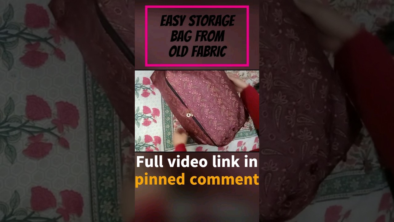 Make easy and big storage bag  from old fabric| reuse of old cloth 