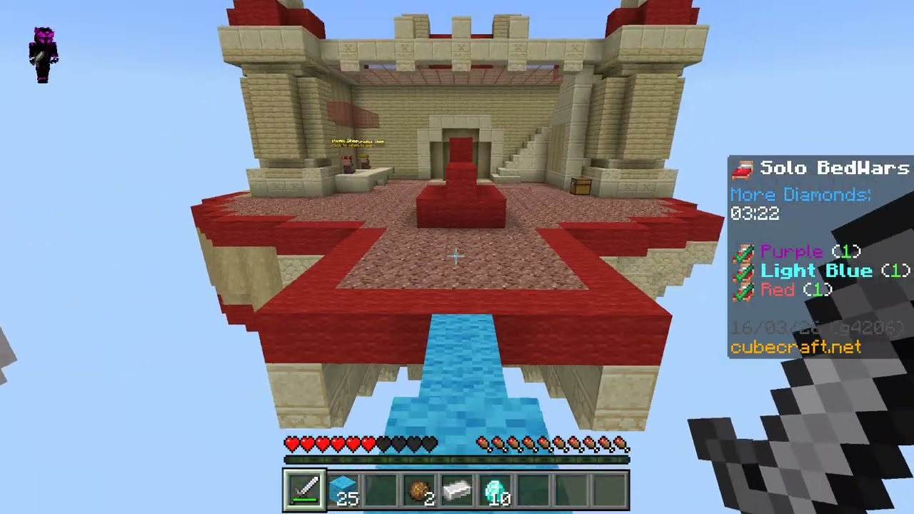 mincraft best bed war game ever