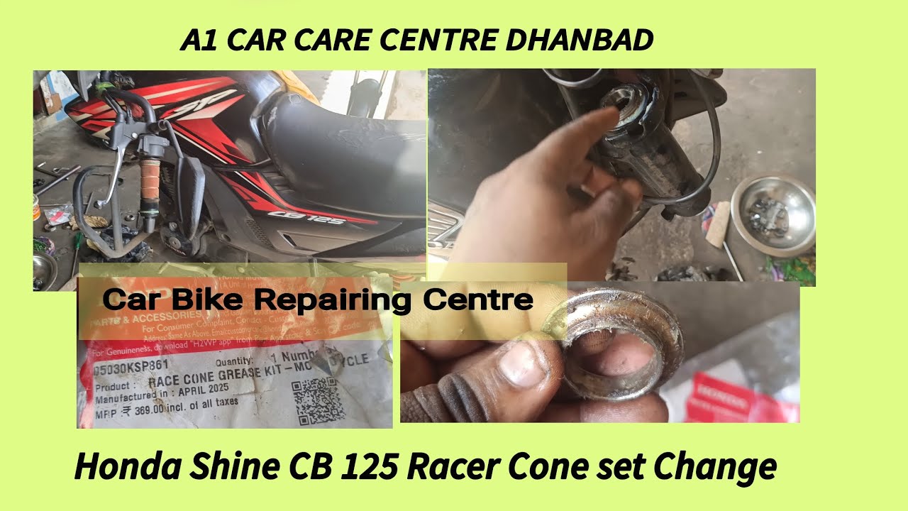 Honda shine Cb racer cone set change 