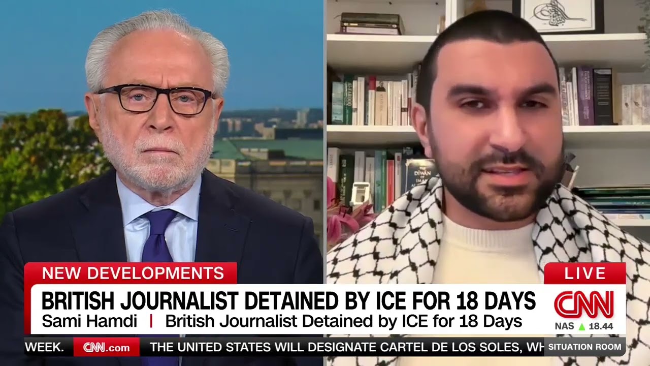 UK Journalist Sami Hamdi, Held by U.S. for Pro-Palestine Views, Interviewed by Wolf Blitzer on CNN