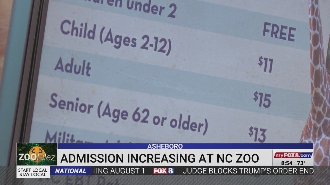 Admission prices rising at North Carolina Zoo
