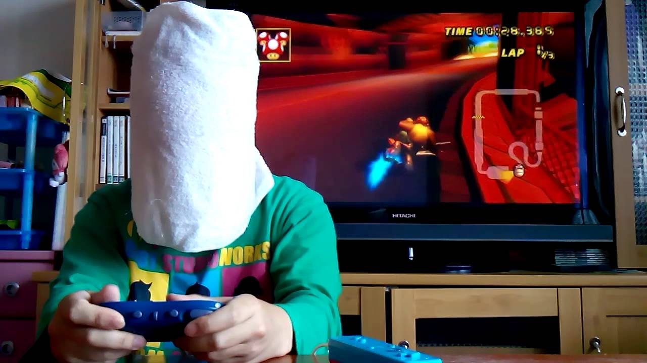 【マリカWii】画面を見ないでキノピオファクトリーを走ってみた