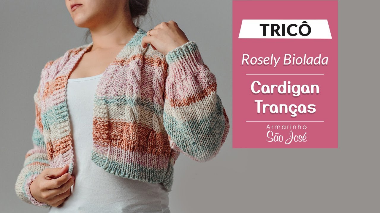 Fio Douce Circulo - Cardigan Tranças em Tricô