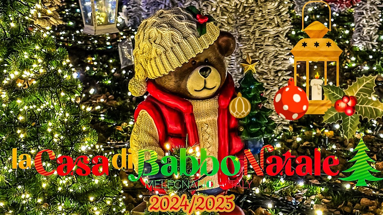 LA CASA DI BABBO NATALE MELEGNANO 2024 (4K)