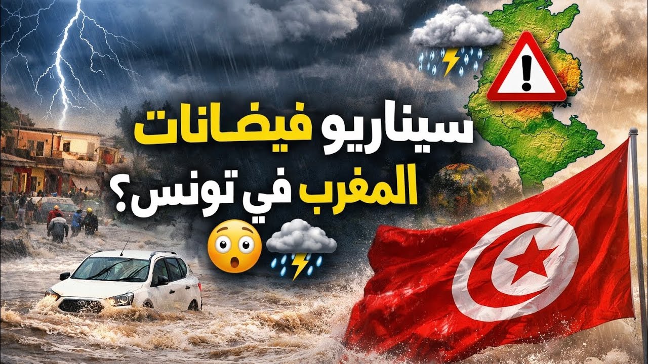 توقعات الأمطار في الفتره القادمه في تونس  