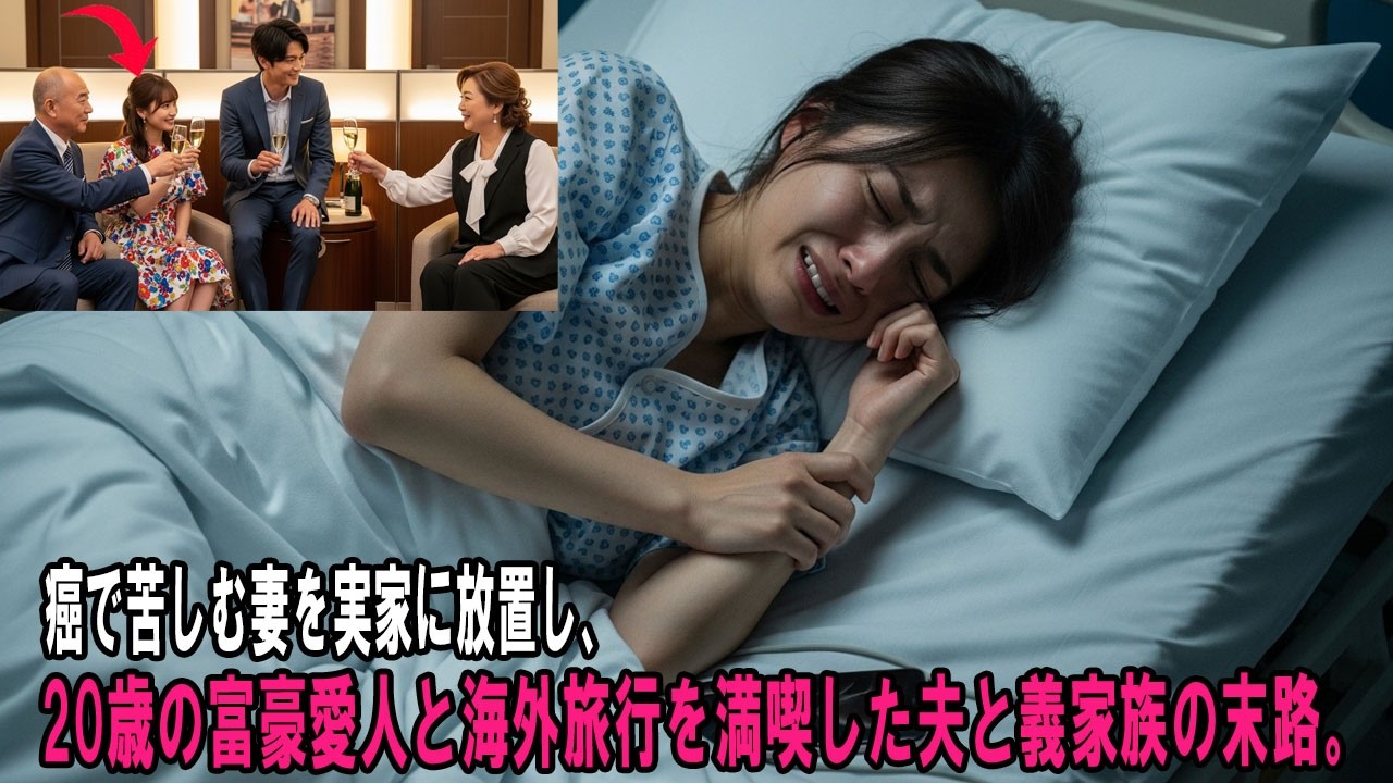 癌で苦しむ妻を実家に放置し、20歳の富豪愛人と海外旅行を満喫した夫と義家族の末路。