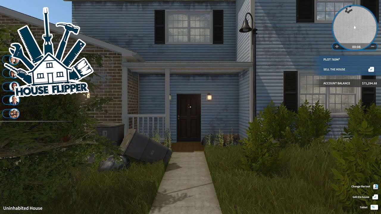 We Bought A House With A HUGE GARAGE (The Uninhabited House) - House Flipper