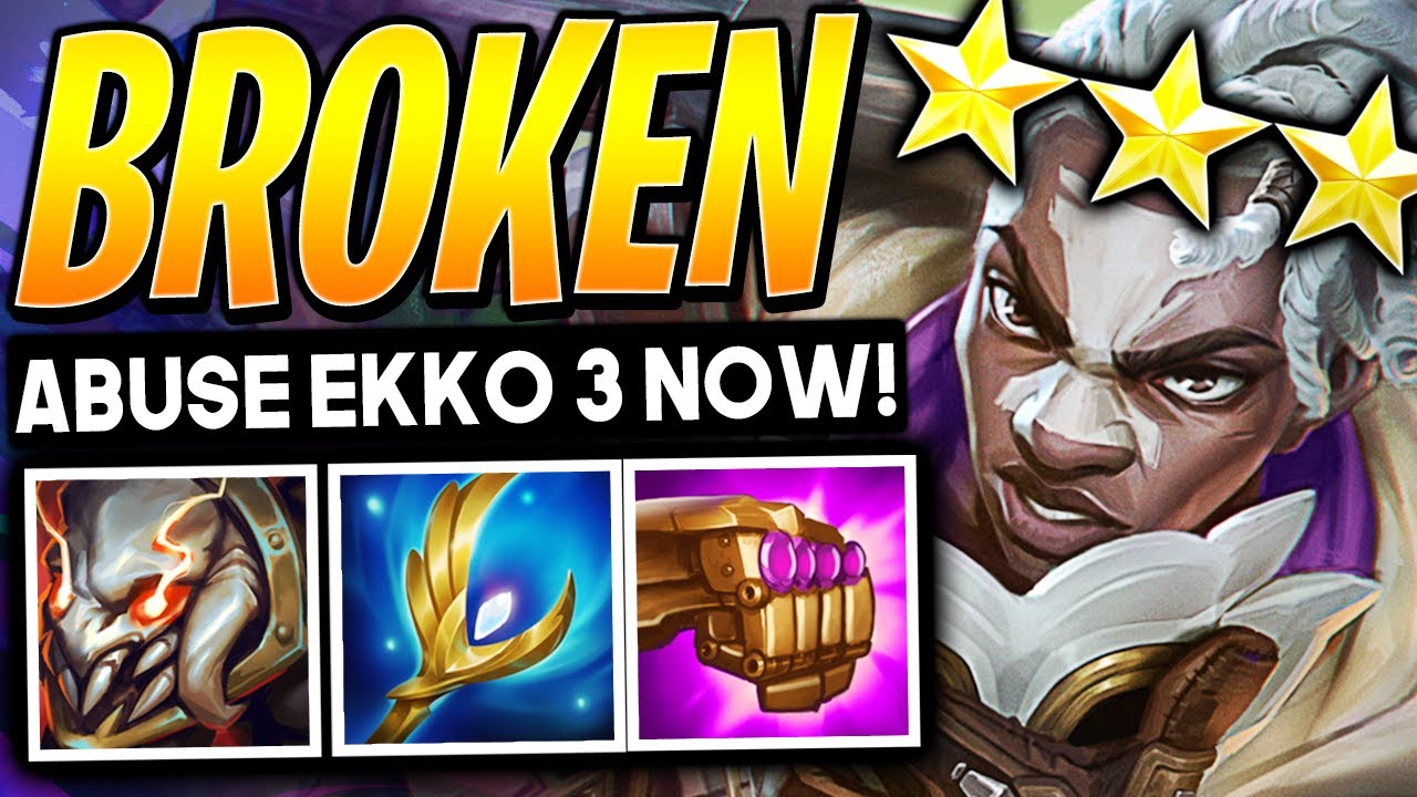 ABUSE THE EKKO 3 STAR for FREE WINS in TFT SET 16! - Best Comps | Teamfight Tactics Builds Guide