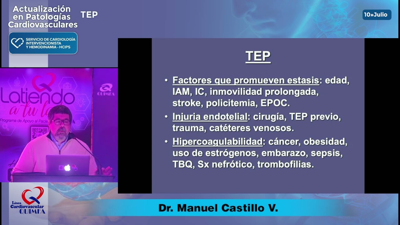 Clases 2024 -Tromboembolismo Pulmonar - Dr Manuel Castillo