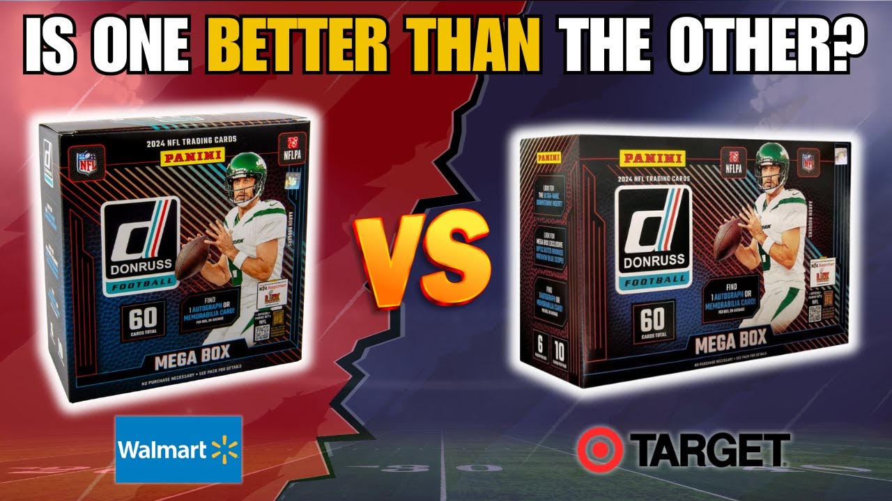 DOWNTOWN CHEAT CODE!💥 Product Review: 2024 Donruss Football Mega Box - Walmart and Target