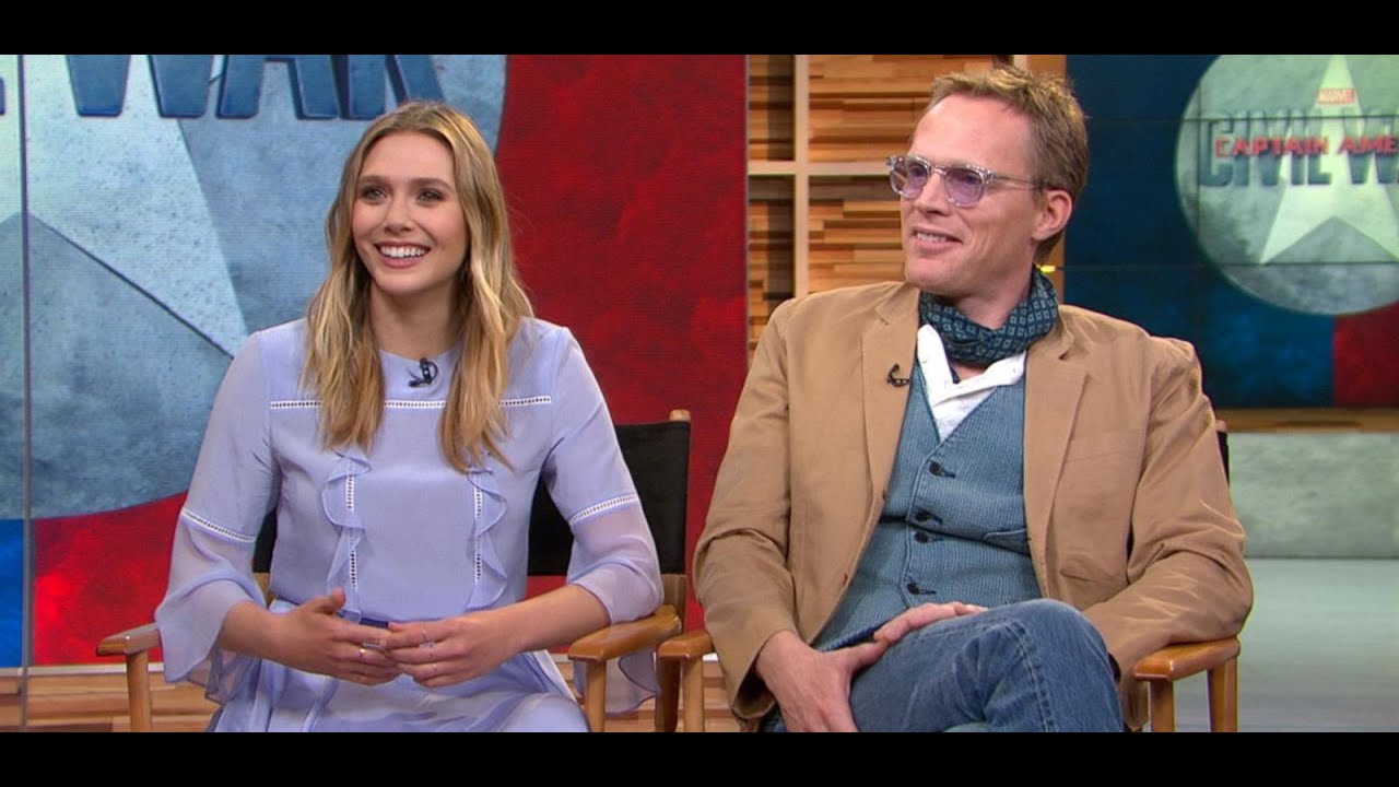 'Captain America: Civil War': Elizabeth Olsen, Paul Bettany Visit 'GMA'