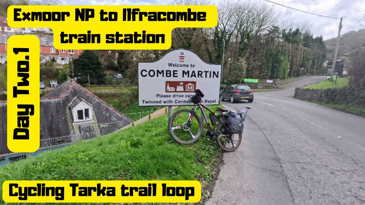 Cycling to Ilfracombe train station location via Wild camping Exmoor national park.