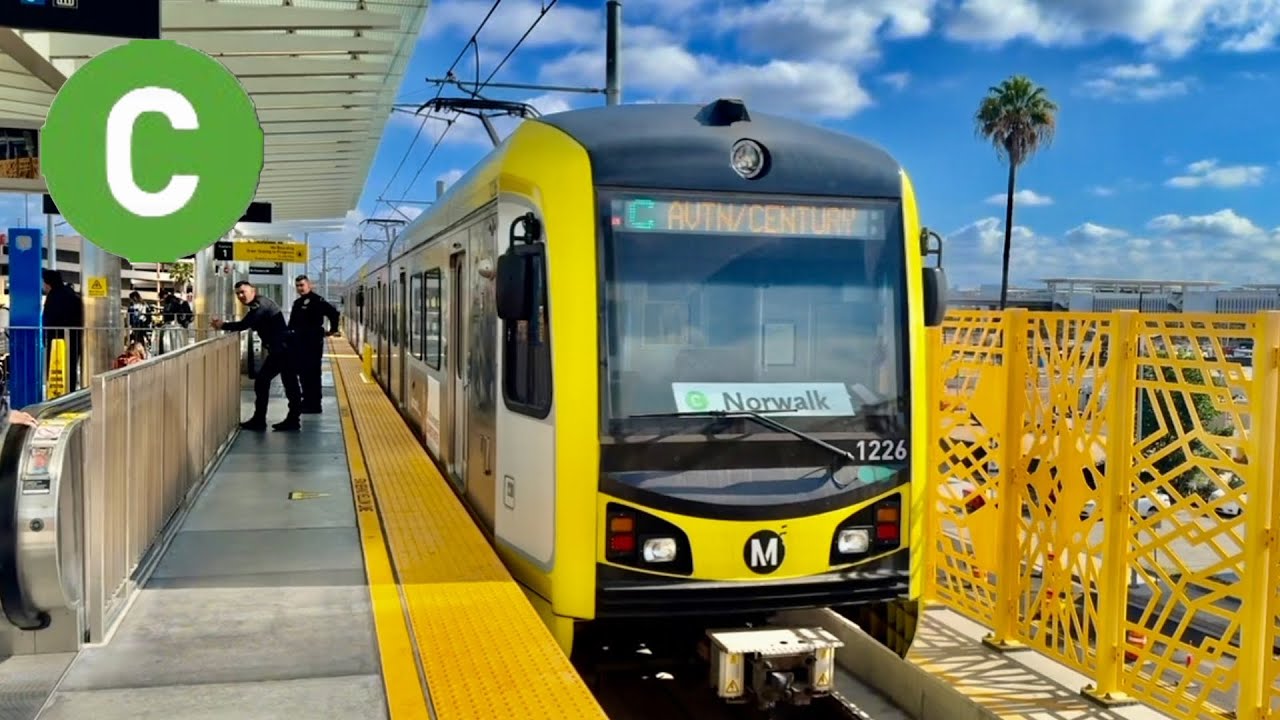 Los Angeles Metro C Line Rear Cab Ride: Norwalk to Aviation/Century Station