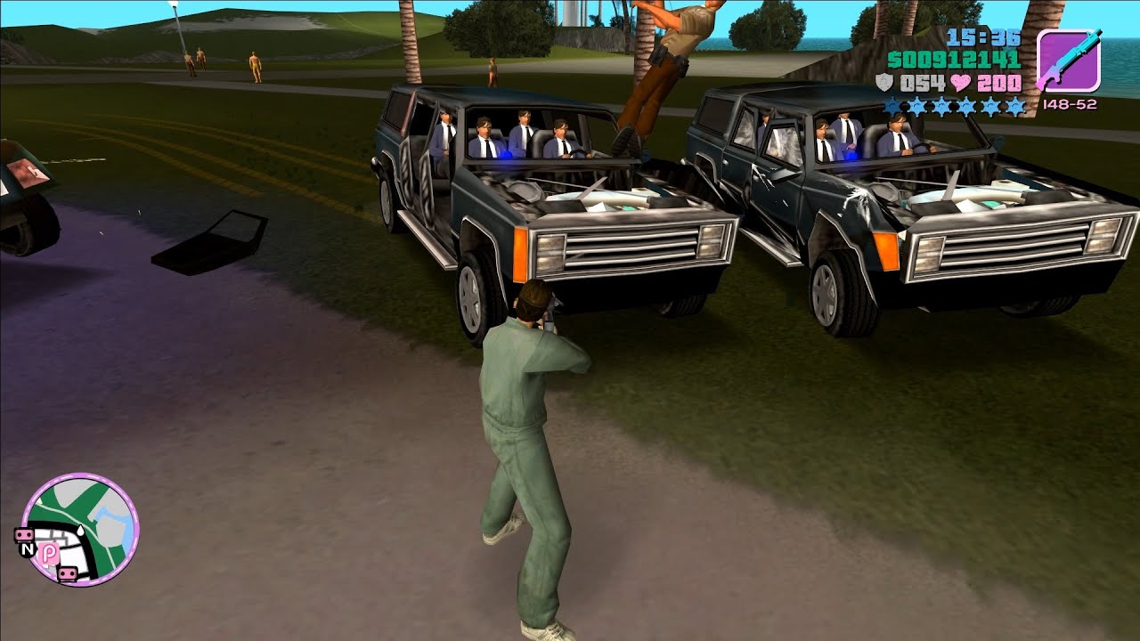 GTA Vice City Cops Rampage 6 Star Wanted Level Escape