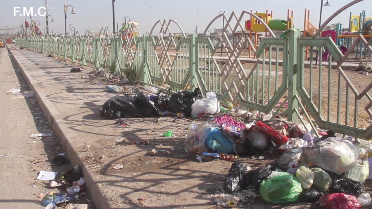 Iraq, Maysan | accumulation of waste in parks and public places in Maysan