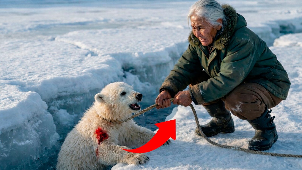 ¡Rescató a un Oso Polar Bebé Abandonado por su Manada a -71°C! 🐺| La Guardiana del Viento Blanco