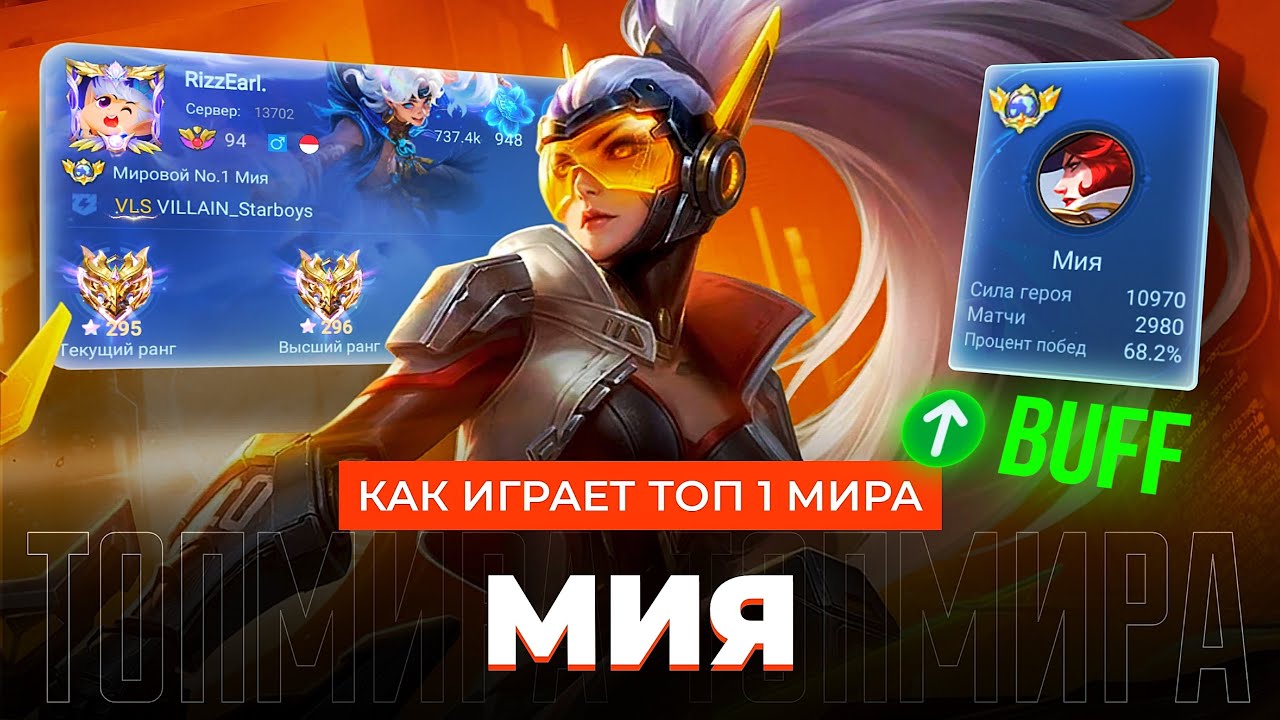 ОН БЕСПОЩАДЕН! ТОП 1 МИРА МИЯ НЕ ЗНАЕТ ЧТО ТАКОЕ ПОРАЖЕНИЕ / MOBILE LEGENDS 