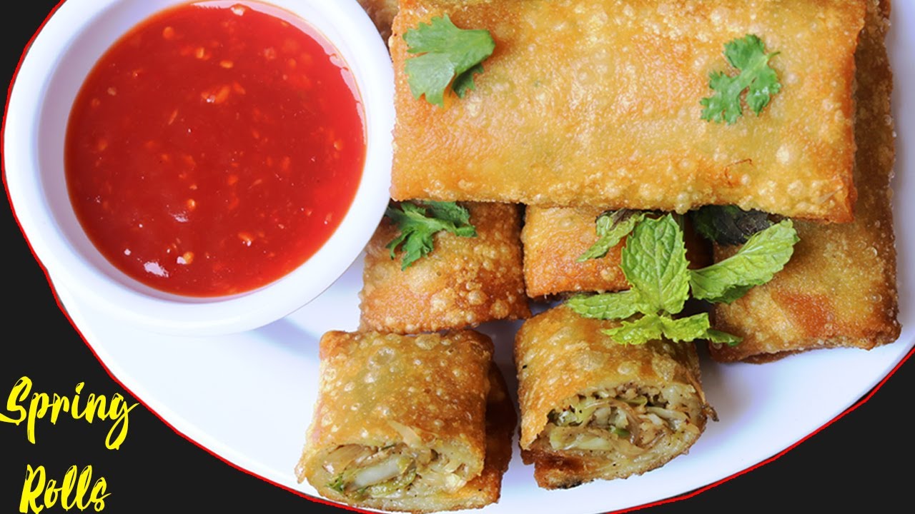 veg spring roll recipe with homemade roll sheets /wrappers |  Desi Food Secrets by Gulzar Ali