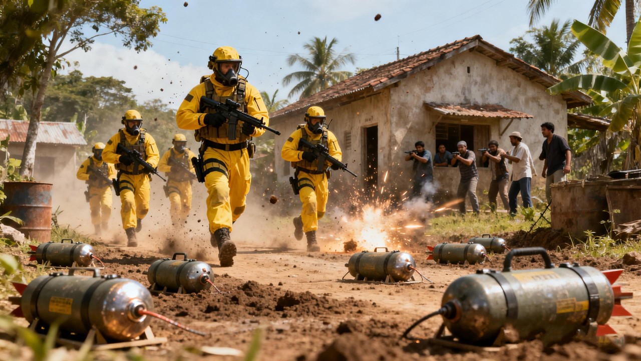 日軍進攻村莊，落入八路伏擊圈，瞬間全軍覆沒⚔️ 抗日 | 戰爭 | Kung Fu #特種兵 #中國電視劇